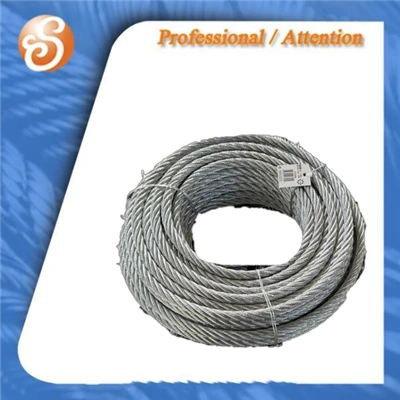 6x12+7Rope Wire Steel 100M FC mewn Coiliau